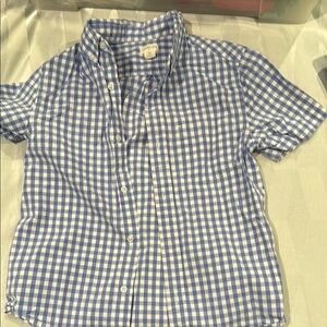 Crewcuts Blue and White Gingham Shirt